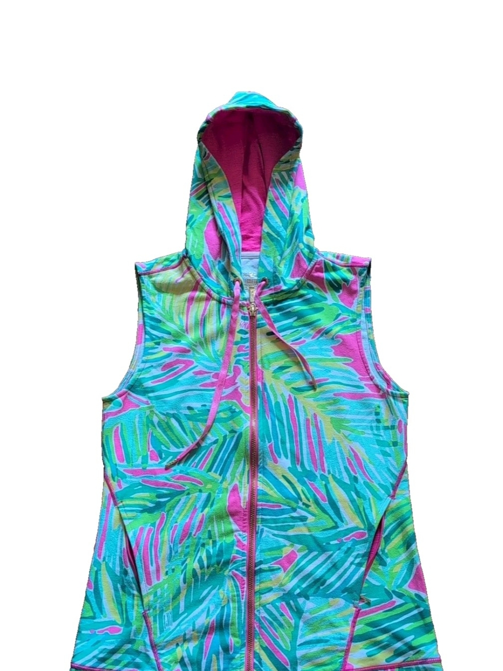 Lilly Pulitzer Vest Womens Extra Small Luxletic Tropical Storm Athletic Beach